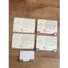 4 оригинальные половинки  от  большого зеркала из полированной  нержавейки лётчика  СССР. цена  за 1.