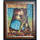 Каталожный Малишевский С.А "Возвращение с охоты",2009г. Холст, масло. размер с рамой 66х80 см.