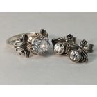 Серебряное Кольцо и серьги 875 пр. СССР. С рубля