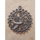 Подвеска кулон птичка ласточка винтаж