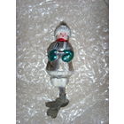 Елочная игрушка СССР . Филиппок большой . Филипок . Мужичок с ноготок