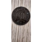 10 пфеннигов 1917, Германия Ландау Нотгельд