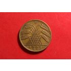10 пфеннигов 1925 D. Германия. Веймарская республика (Рейхcмарка).