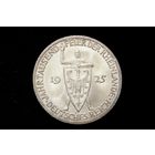 3 марки (рейхсмарки) 1925 г. Веймарская республика (Германия), Пауль фон Гинденбург. "Тысячелетие Рейнской области (Рейнланда)". Кабинетная патина, штемпельный блеск!