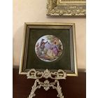 Панно Свидания стиль Лимож Англия винтаж