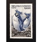 ТААФ Французские антарктические территории 1956 г. Пингвины. Фауна, 1 марка. Чистая #0048-Ч1P6