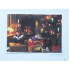 Франция  с новым годом 1987  10х15 см