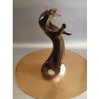 Статуэтка,, ВЫДРА С РЫБОЙ" ЛФЗ 1961г СССР