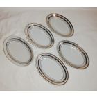 Набор блюдец овальных, фарфор, Дулево, СССР