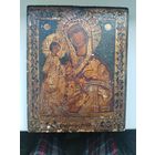 Икона Троеручица по серебру 19 в школа холуй .