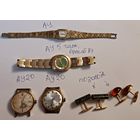 Лот позолоченных часов из СССР. С 1 рубля!