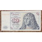 Банкнота 10 марок 1980 год. ФРГ. Альбрехт Дюрер. НЕ БЫЛА В ОБОРОТЕ.