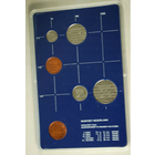 Нидерланды, годовой набор монет (Голландия) 1984 год, 5+10+25 центов 1+2,5 гульдена + жетон UNC.