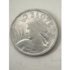 2 злотых 1925  год.  Польша, ЖНИЦА.