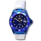 Редкие часы Invicta Pro Diver Automatic Blue Label, новые. Механика, оксидированные корпус и браслет. Водозащита WR 200 м по ISO 22810.