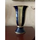 Ваза Нарядная Ильменау кобальт позолота Германия 50-е