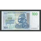 Зимбабве 100 долларов 2007 года. Тип Р-69. Состояние UNC