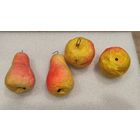 Игрушка елочная Груша Яблоко Вата 4 шт,200 лотов с 1 рубля!!!