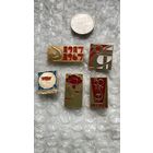 Значки 50 лет Октября, 5 шт