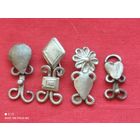 Серебро,старые кафтанные застёжки