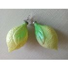 Ёлочные игрушки на подвесе "ЛИМОНЧИКИ" (СССР), цена за оба.