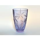 Ваза неодимовая винтаж цветное стекло 22х14см редкость