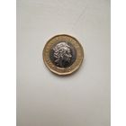 Великобритания. 1 фунт 2017 год