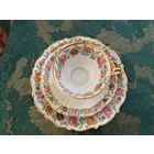 Чайная тройка Цветы Германия винтаж