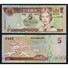 Фиджи 5 долларов 2002 г. (P-105b, UNC)