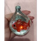 Ёлочные игрушки, стекло, рыбка в шаре, шар с рыбкой