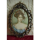 Рамка латунная с шелкографией ( 13 х 19 , для фото 9,5 х 13,5 )