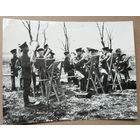 Фото военного оркестра. 9х12 см.