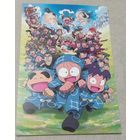 Посткроссинг. Открытка из Японии: аниме 8 рейнджеров  (10х15). Прошла почту. Художественные марки.