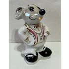 Статуэтка фарфоровая "Мышь"  (Крыса, МЫШОНОК)  редкий окрас с позолотой.  ДФЗ  	 АУКЦИОН не с рубля без МПЦ.