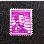 Марка США 1954 год Линкольн