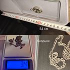 Цепочка 2 шт серебро якорное