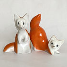 Лисички, фарфоровые статуэтки