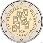 2 евро 2024 Финляндия Выборы UNC из ролла