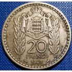 Монако 20 франков 1947 г.