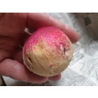 Елочная ватная игрушка старая. Яблоко.