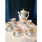 Кофейный сервиз, фарфор, Борислав, СССР