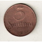 Латвия 5 сантим 1922