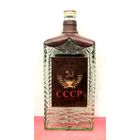 Штоф * Бутылка * с Пробкой * 1 литр * Водка * СССР ЛЮКС * завод БелАлко * Брест * Стекло + Кожа