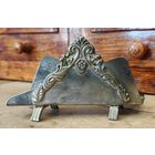 Подставка для салфеток сталь/посеребрение