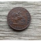 Werty71 Канада Провинция Верхняя Канада 1/2 пенни 1854 Святой Георгий на коне