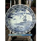 Старинное настенное блюдо DELFT  диам. 40 см