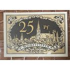 Нотгельд 25 пфеннигов 1920 год. Ашерслебен. Веймарская республика