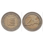 2 евро 2025 UNC