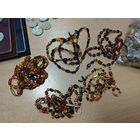 Янтарные бусы и их остатки. Для рукоделия