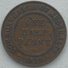 Австралия 1/2 пенни 1938 г.